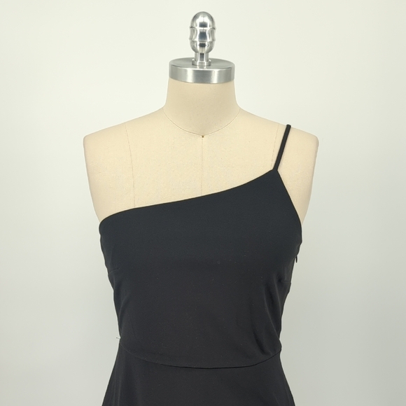 NEW Lulus One Shoulder Mermaid Maxi Dress Dress Black L formal wedding prom - Picture 3 of 7